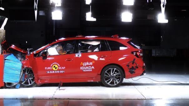 Subaru Levorg AWD erhält Höchstbewertung von fünf Sternen im Euro-NCAP-Sicherheitstest 2016.